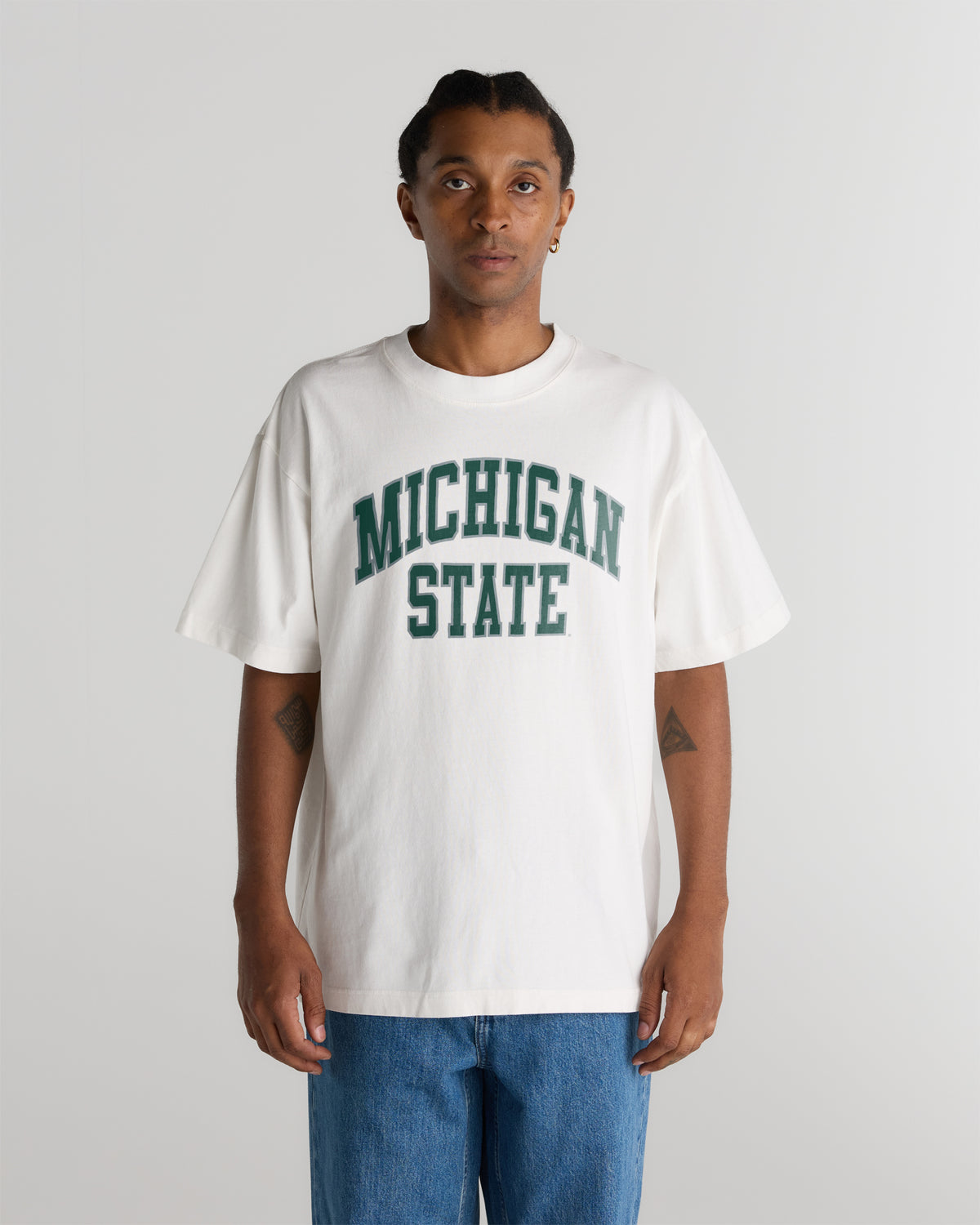 Michigan State Heavyweight Washed Campus Tee