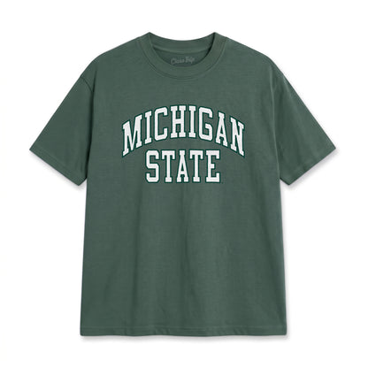 Michigan State Heavyweight Washed Campus Tee