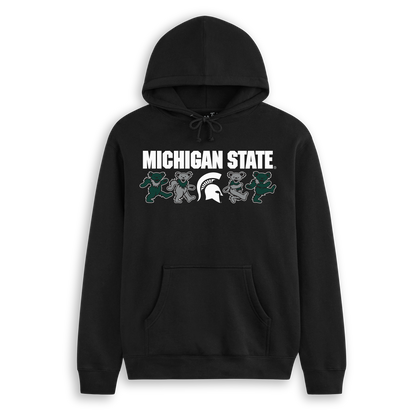 Michigan State x Grateful Dead Mascot Bears Hoodie