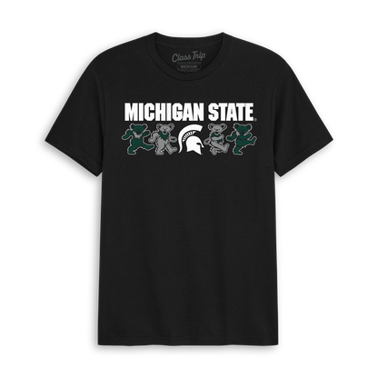 Black Michigan State x Grateful Dead Mascot Bears Tee by Class Trip | Higher Education