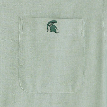 Michigan State Men's Cotton Oxford