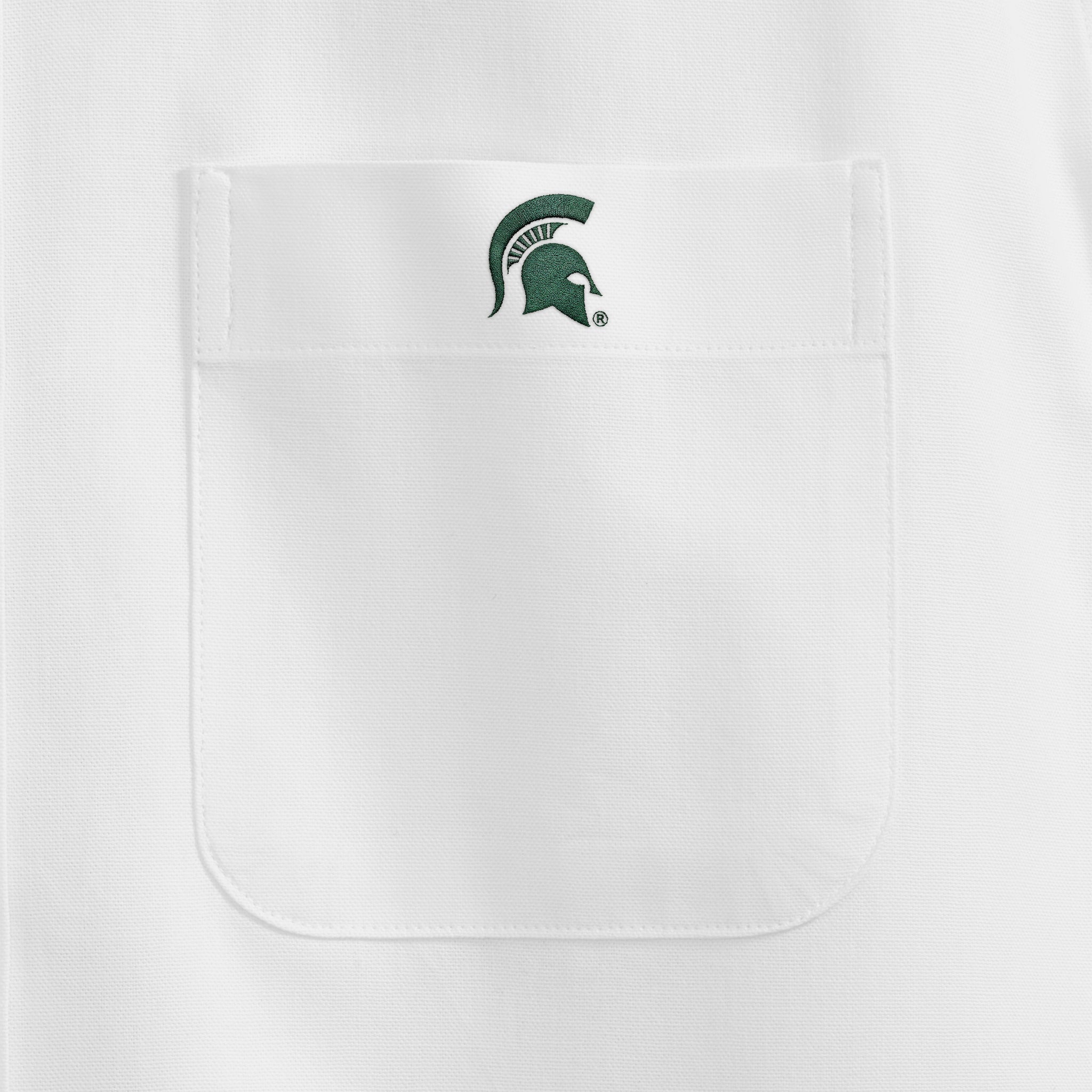 Michigan State Men's Cotton Oxford
