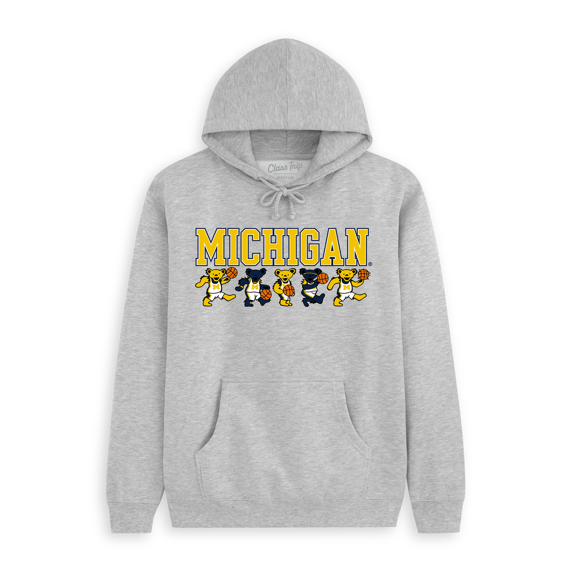 Michigan x Grateful Dead Basketball Bears Hoodie – Class Trip