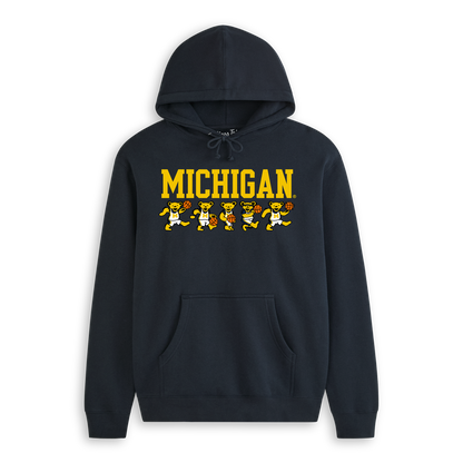Michigan x Grateful Dead Basketball Bears Hoodie