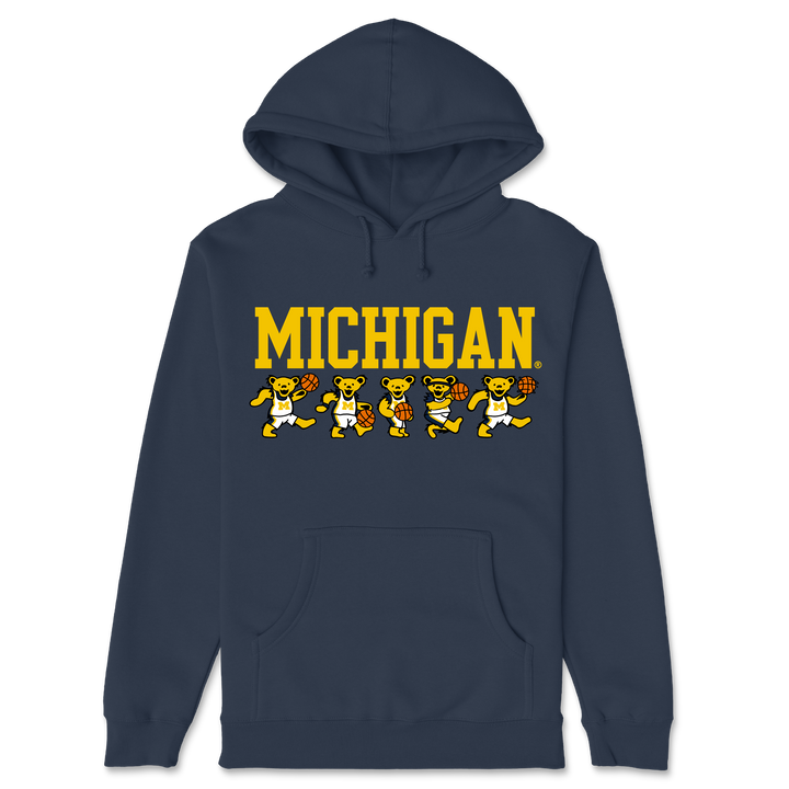 Michigan x Grateful Dead Basketball Bears Hoodie