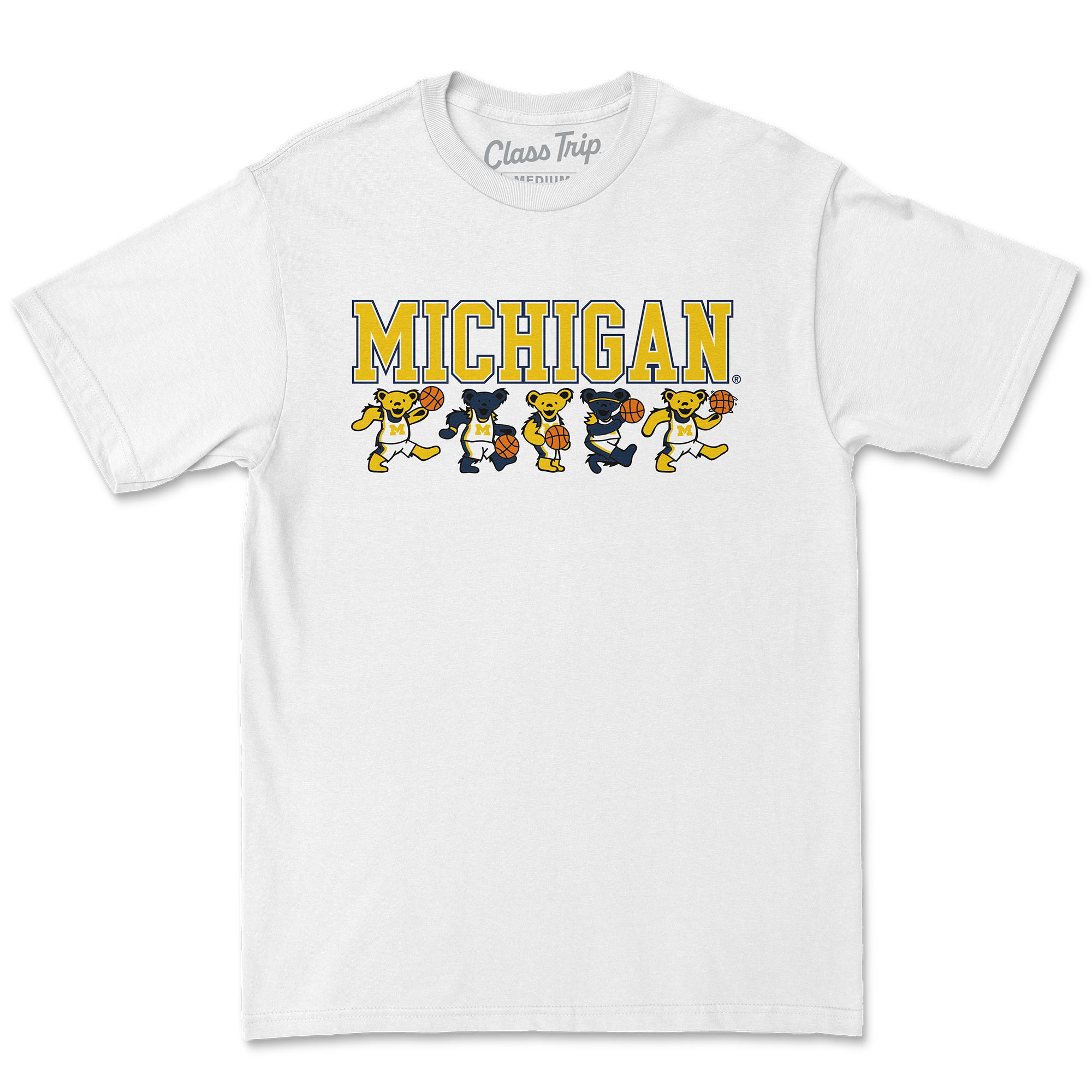 Michigan x Grateful Dead Basketball Bears Tee