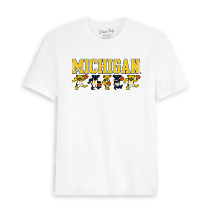 Michigan x Grateful Dead Basketball Bears Tee