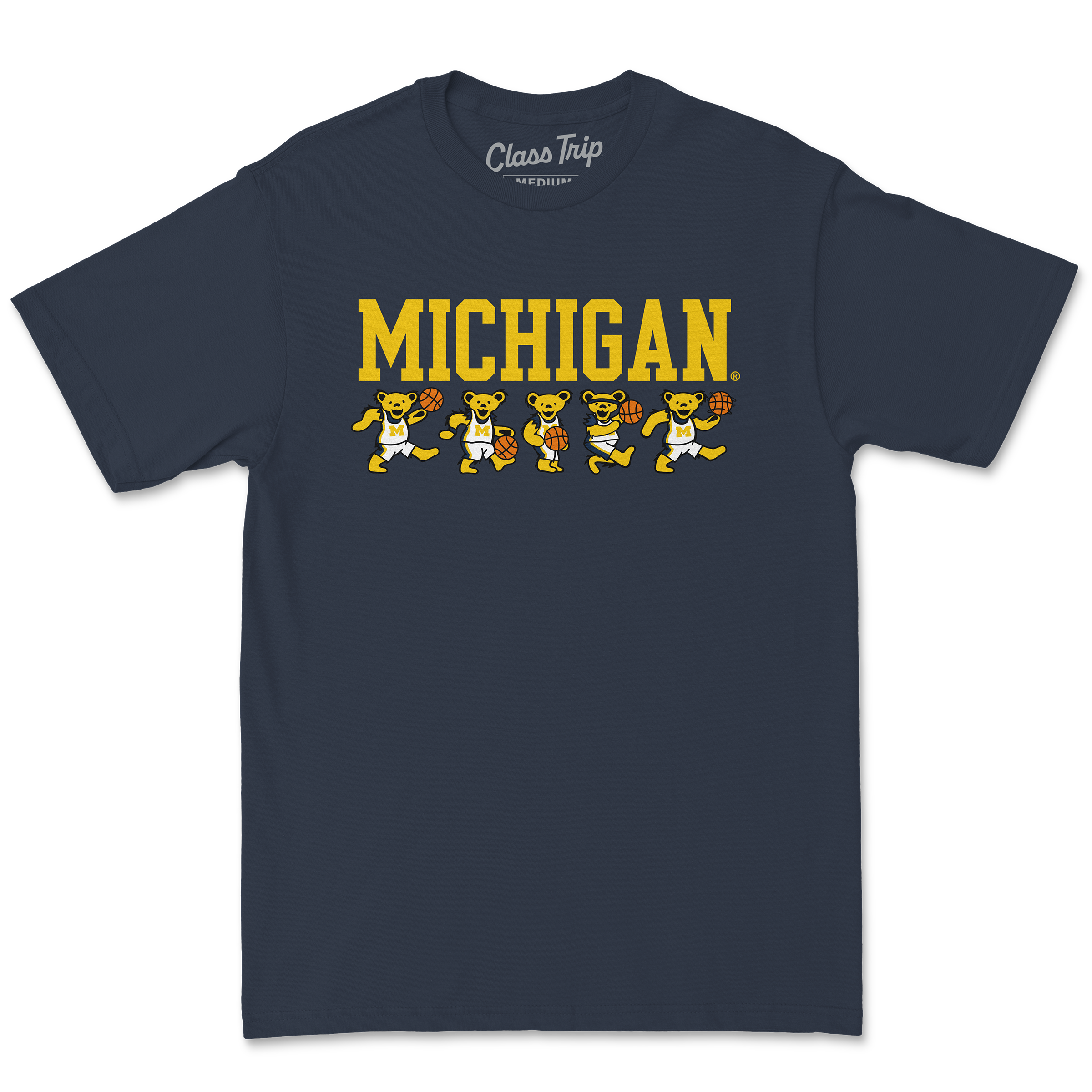 Michigan x Grateful Dead Basketball Bears Tee