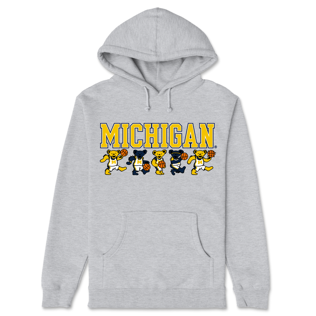 Michigan x Grateful Dead Basketball Bears Hoodie