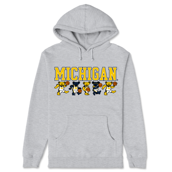 Michigan x Grateful Dead Basketball Bears Hoodie
