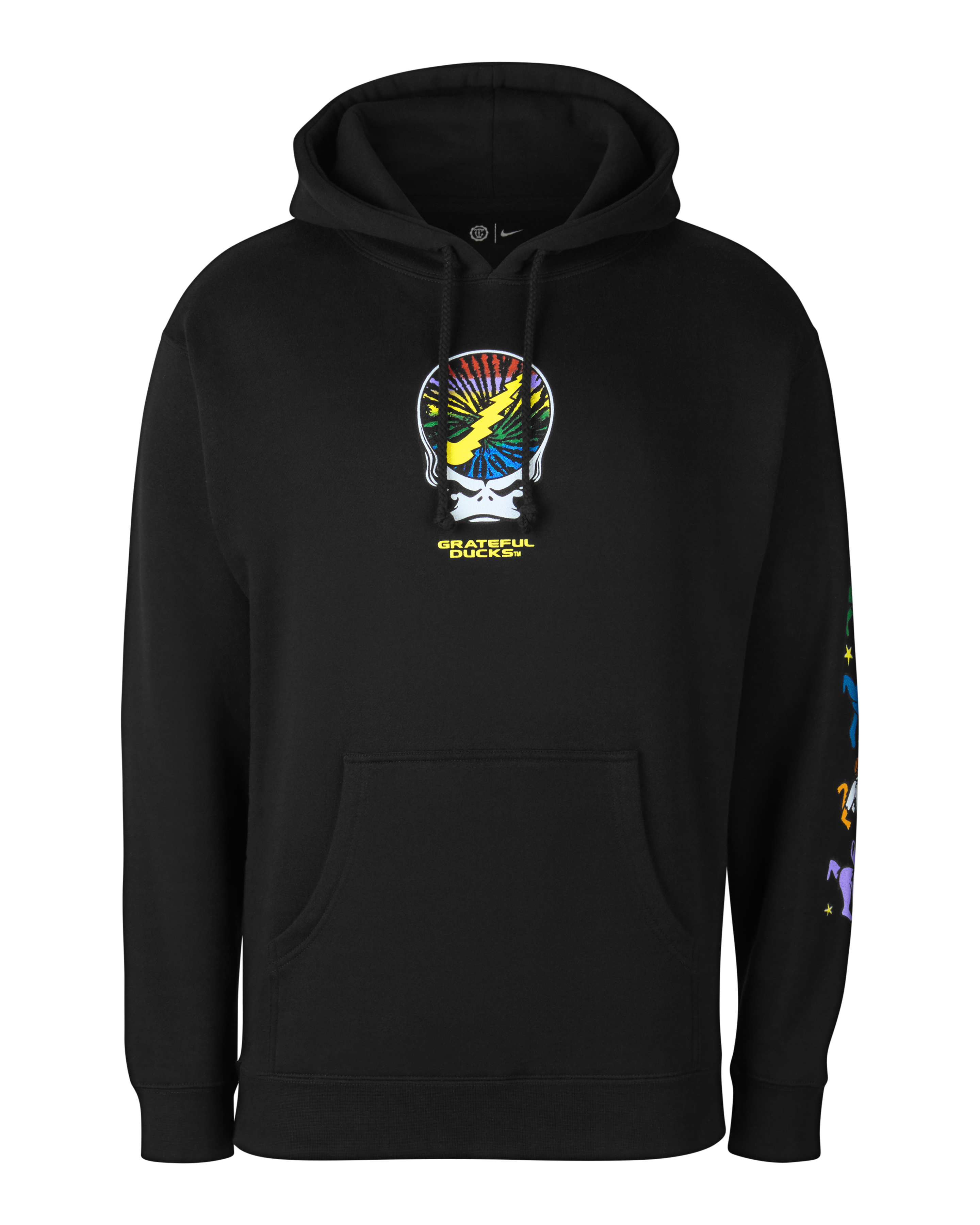 Grateful Ducks Rainbow Spiral Hoodie