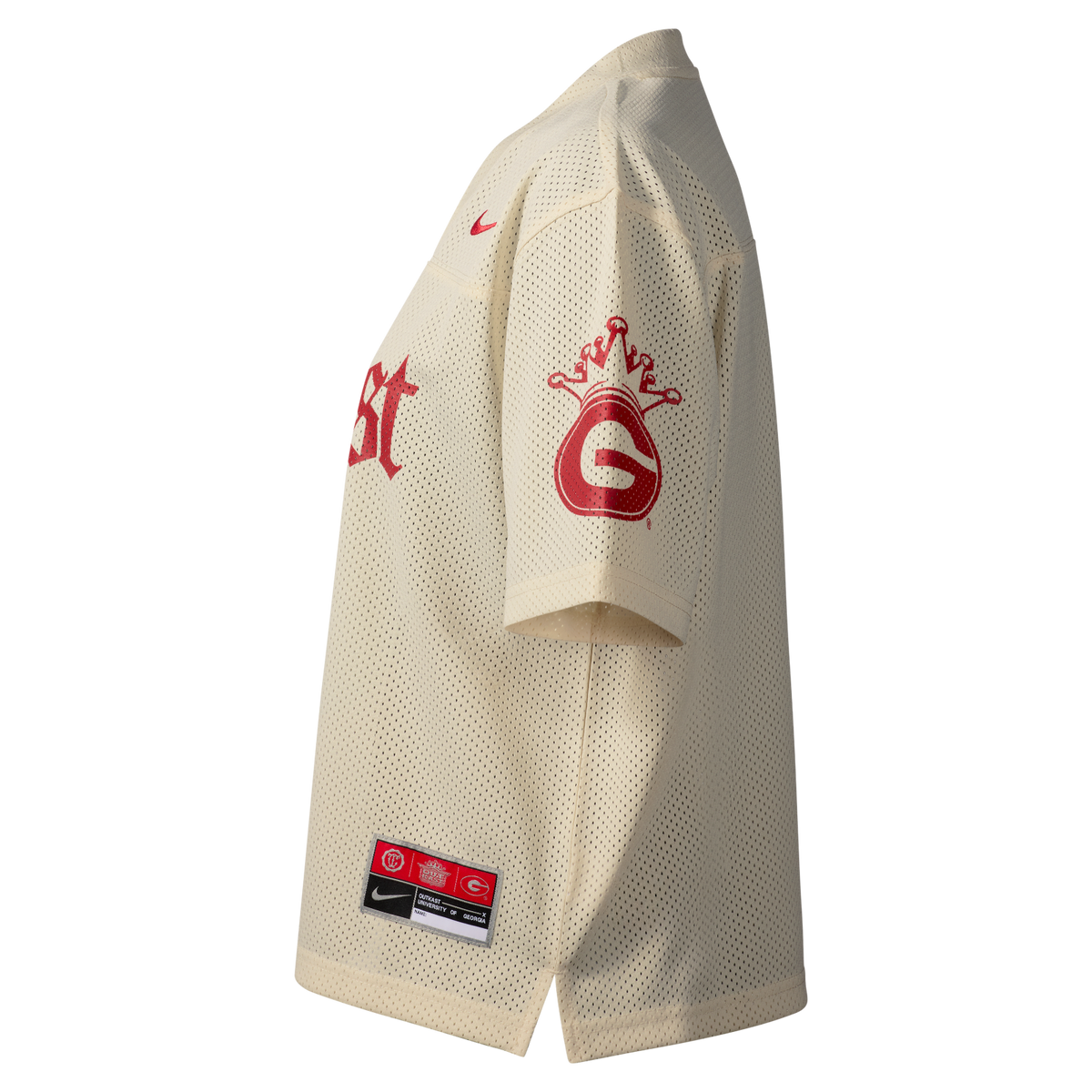 Nike x Class Trip x UGA x Outkast Women's Cropped Football Jersey in Off White. Class Trip | Higher Education