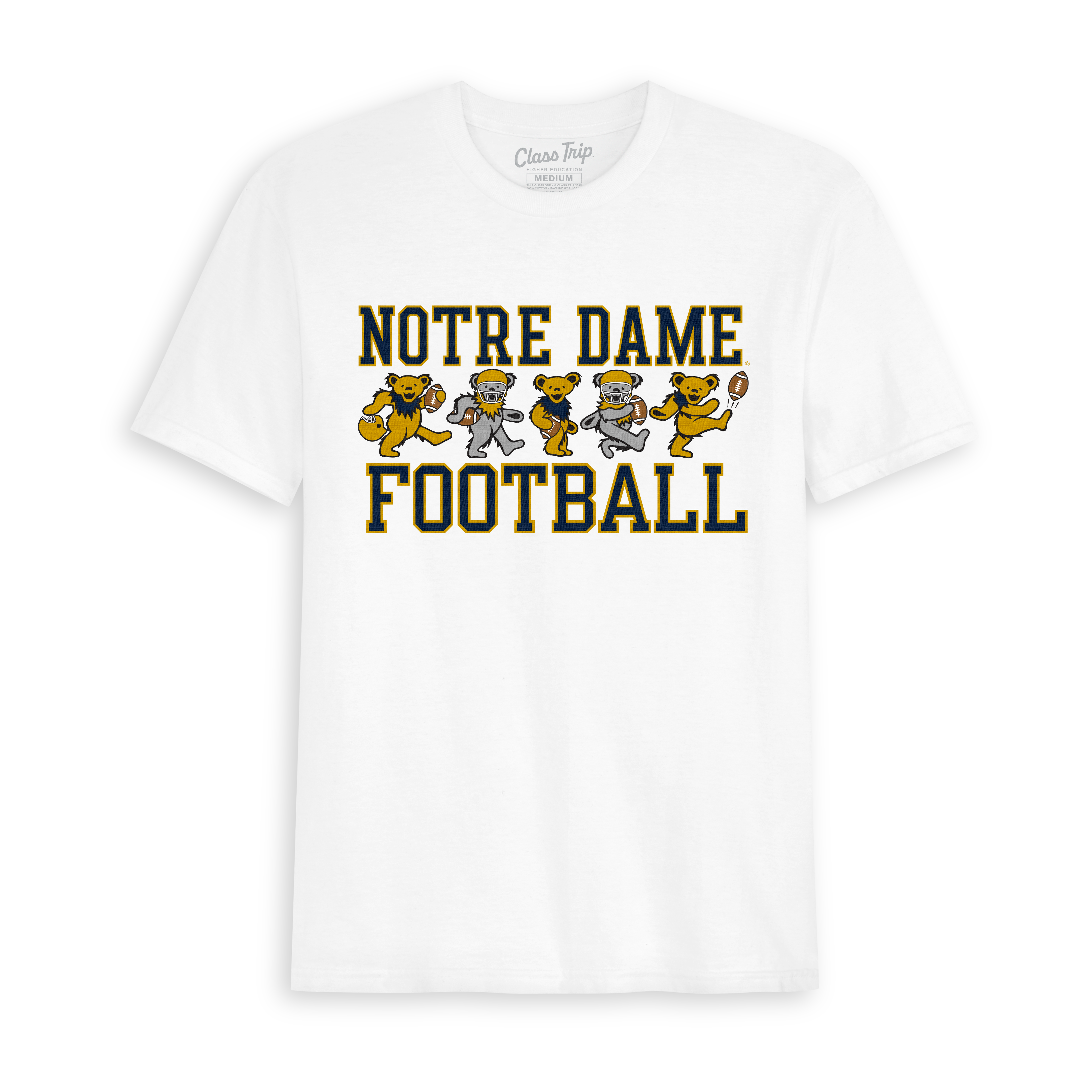 Notre Dame x Grateful Dead Football Bears Tee