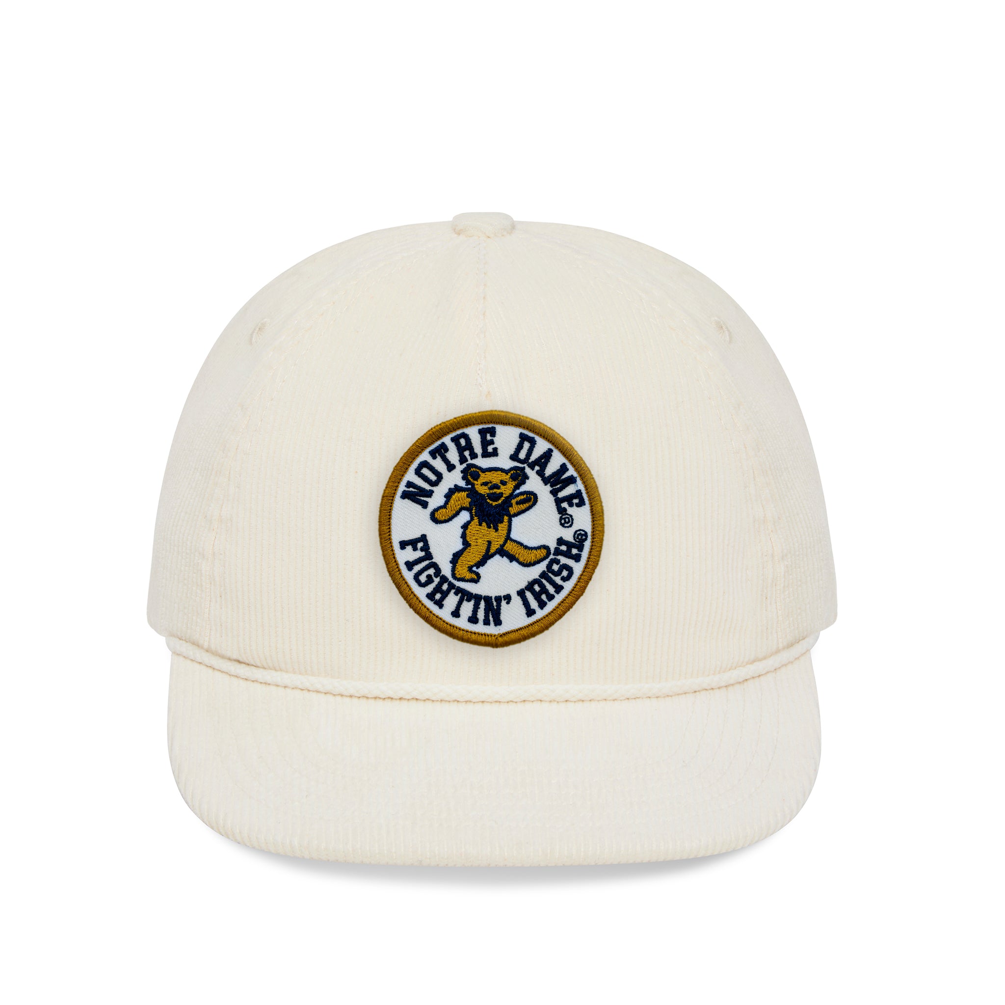 Notre Dame x Grateful Dead Bear Patch Cord Hat