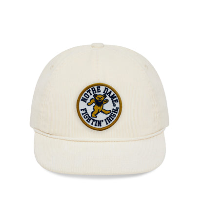 Notre Dame x Grateful Dead Bear Patch Cord Hat