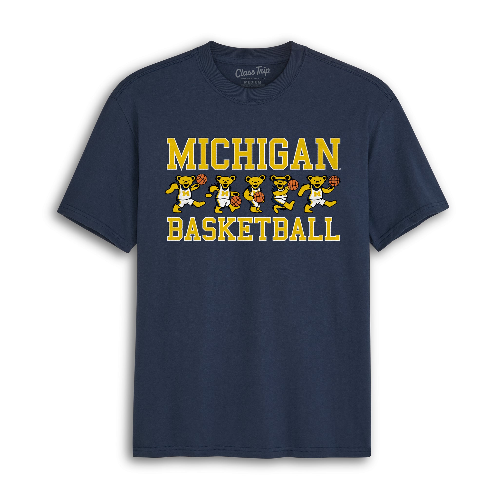 Michigan x Grateful Dead Basketball Bears Tee