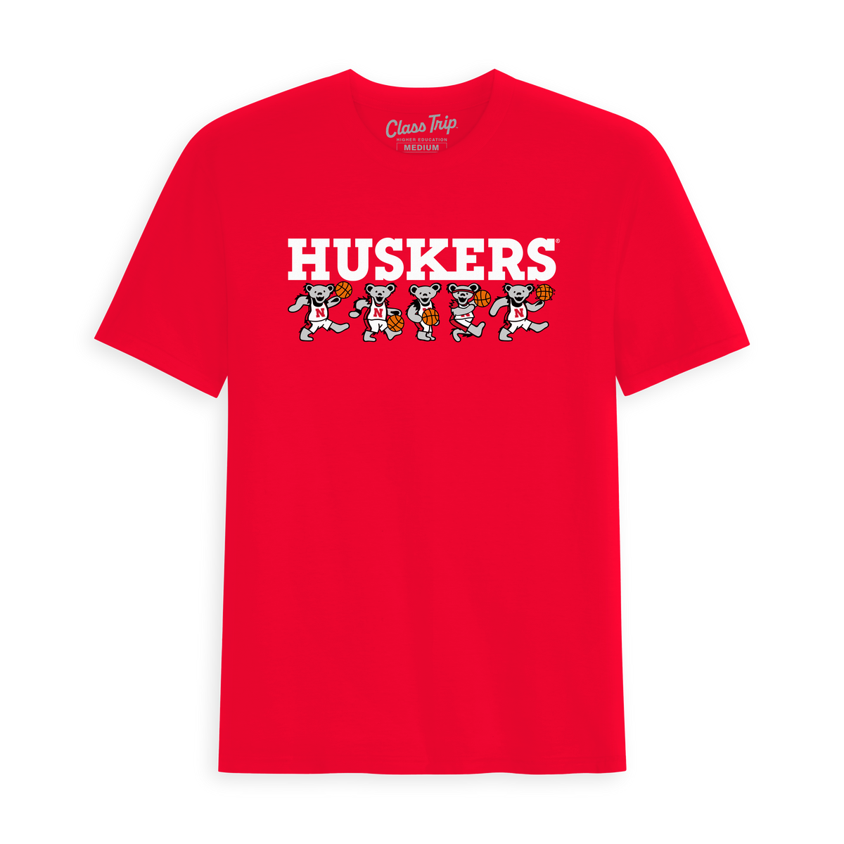 Nebraska x Grateful Dead Basketball Bears Tee – Class Trip