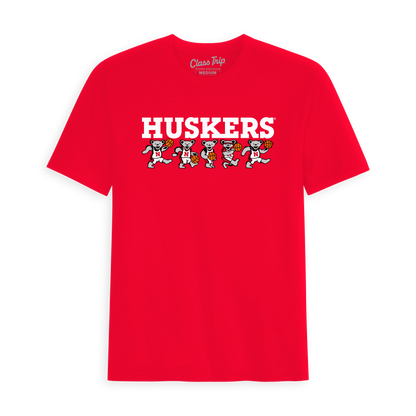 Nebraska x Grateful Dead Basketball Bears Tee