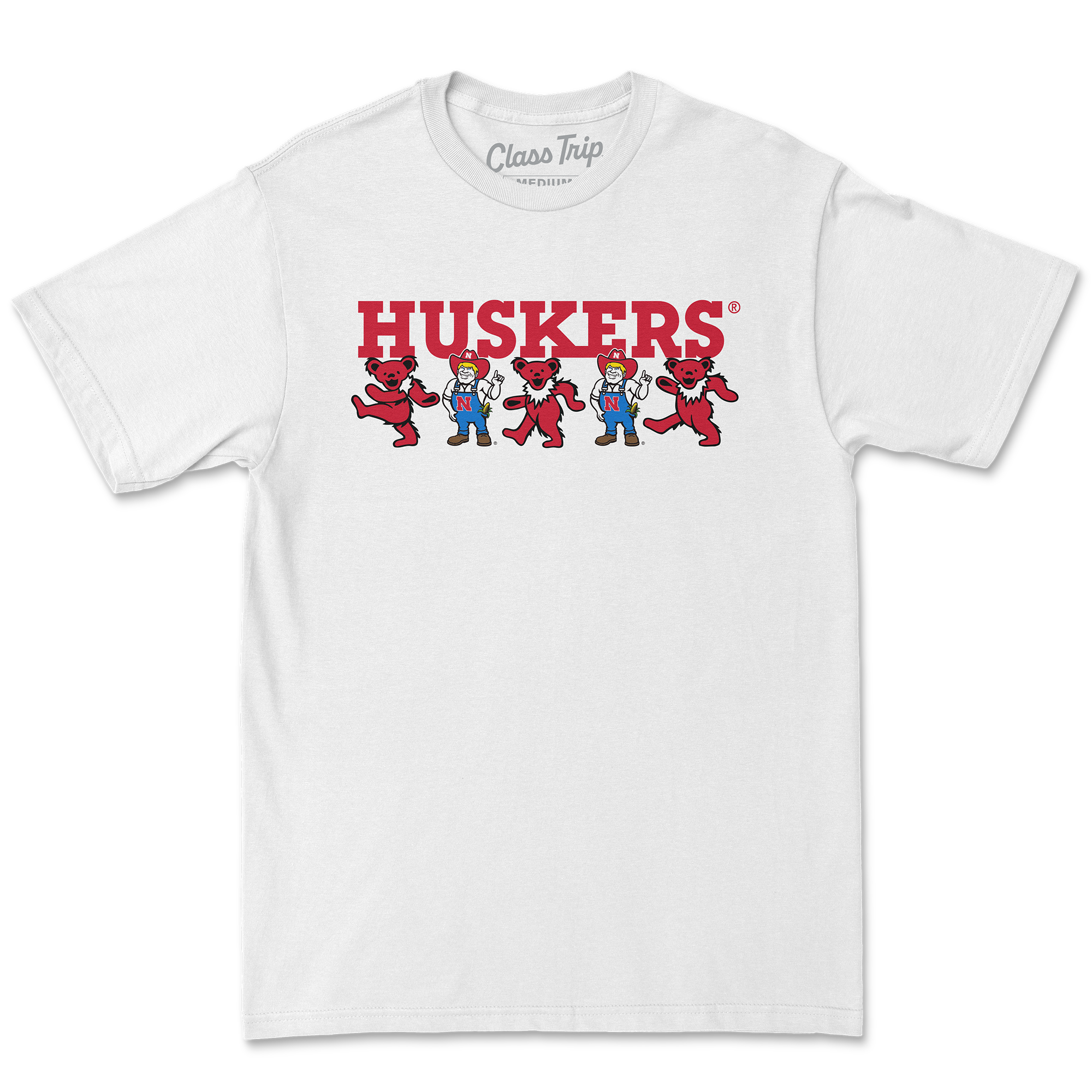 Nebraska x Grateful Dead Mascot Bears Tee