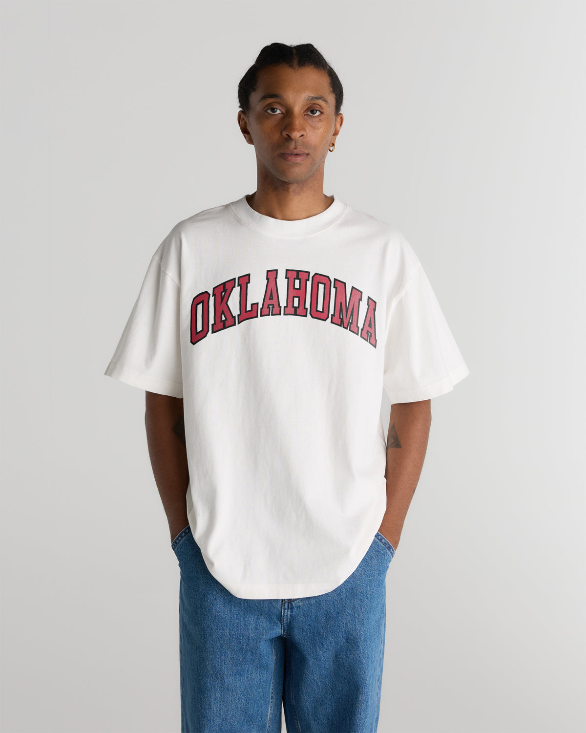 Oklahoma Heavyweight Washed Campus Tee