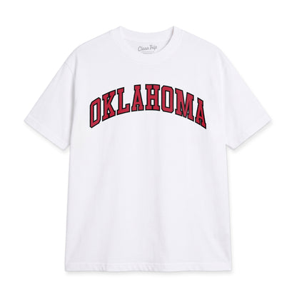 Oklahoma Heavyweight Washed Campus Tee