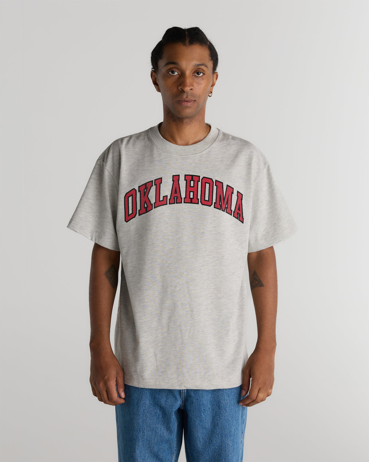 Oklahoma Heavyweight Washed Campus Tee