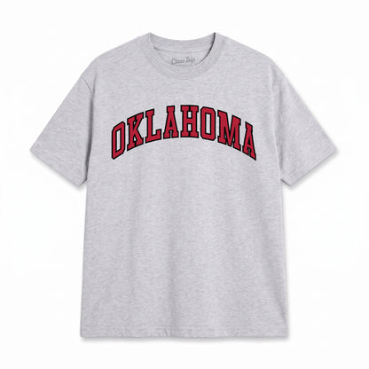Oklahoma Heavyweight Washed Campus Tee
