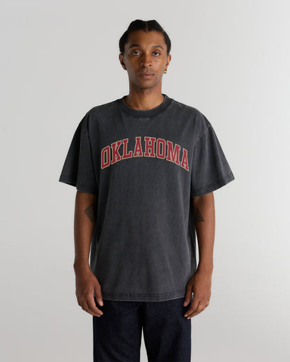 Oklahoma Heavyweight Washed Campus Tee