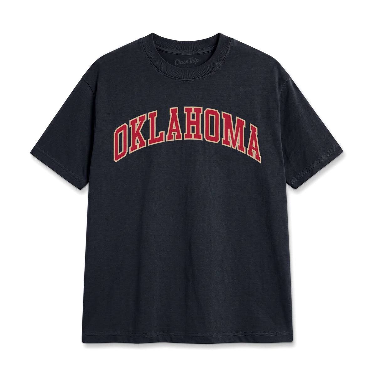 Oklahoma Heavyweight Washed Campus Tee