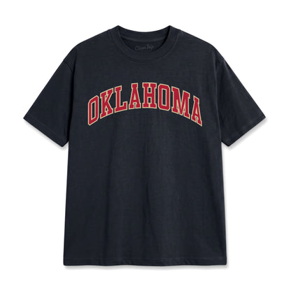 Oklahoma Heavyweight Washed Campus Tee