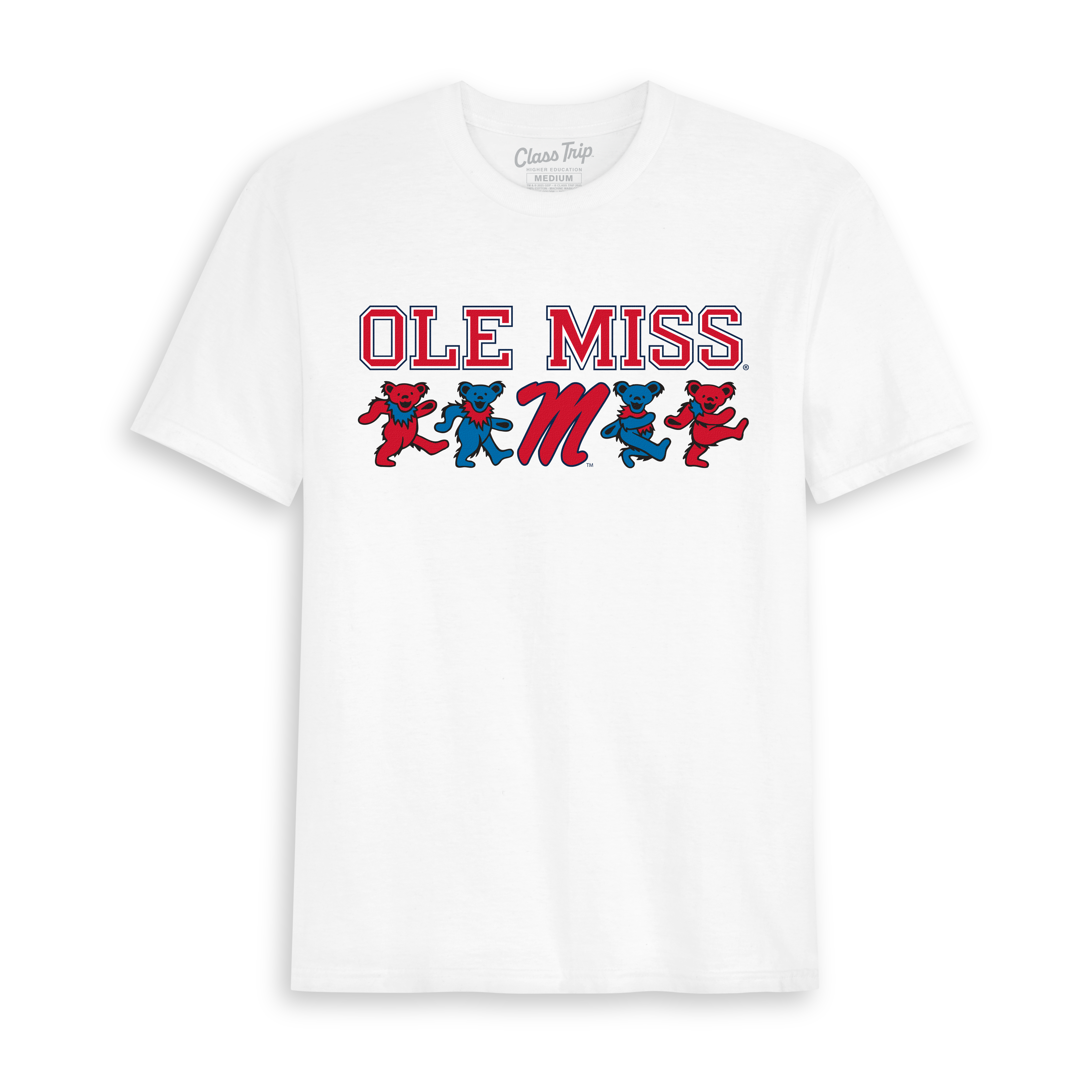 Ole Miss x Grateful Dead Mascot Bears Tee