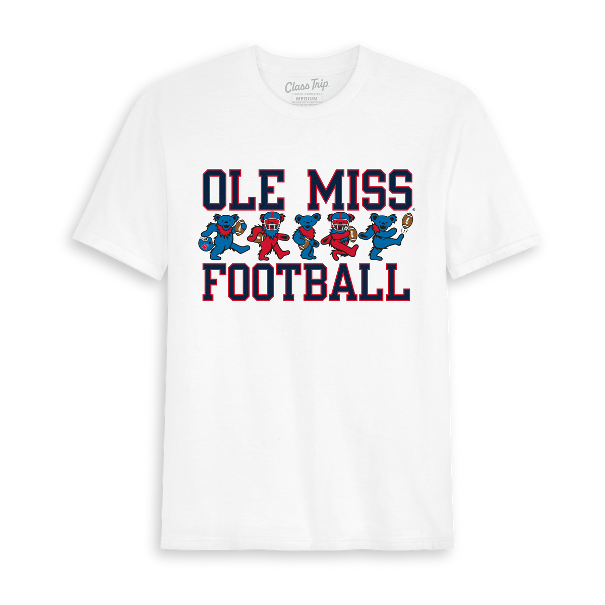Ole Miss x Grateful Dead Football Bears Tee