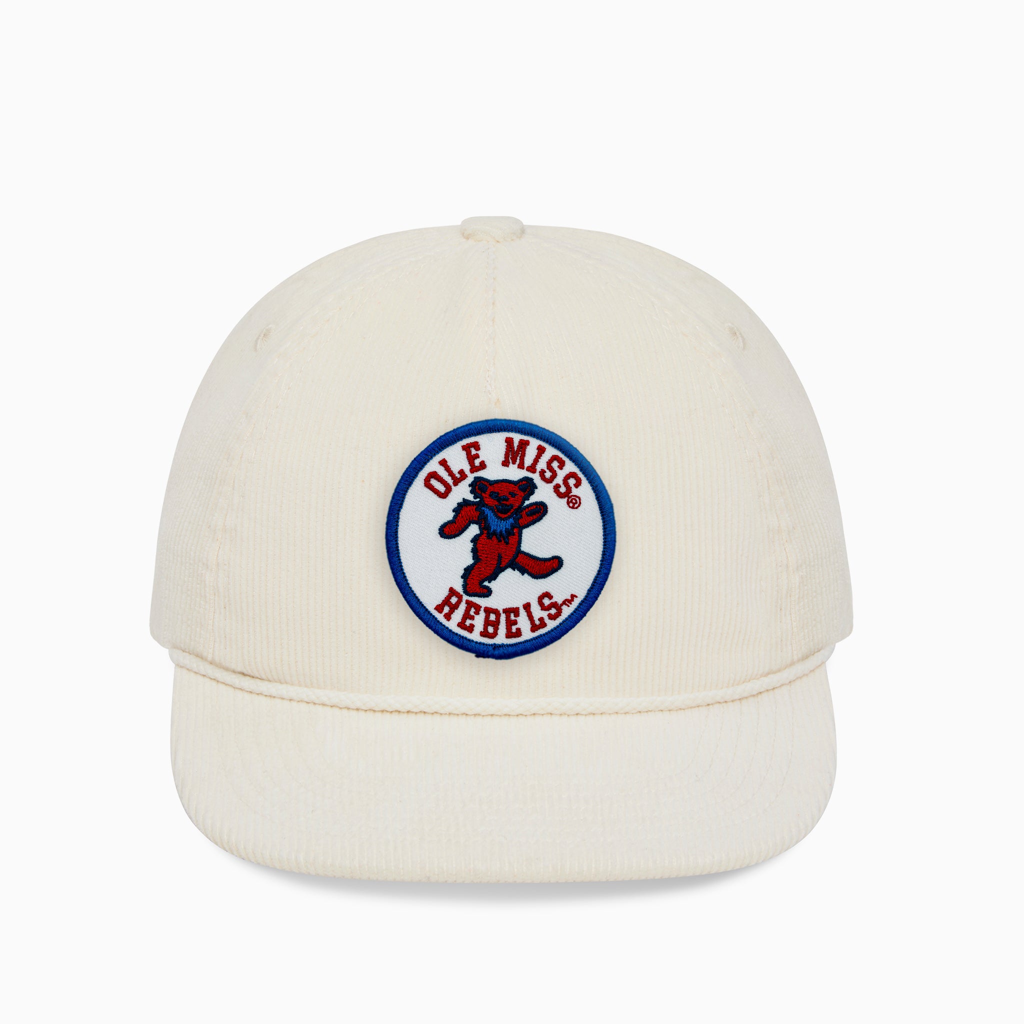 Ole Miss x Grateful Dead Bear Patch Cord Hat