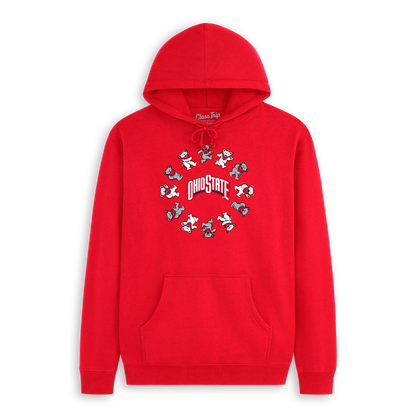 Ohio State University x Grateful Dead Circle Bears Hoodie