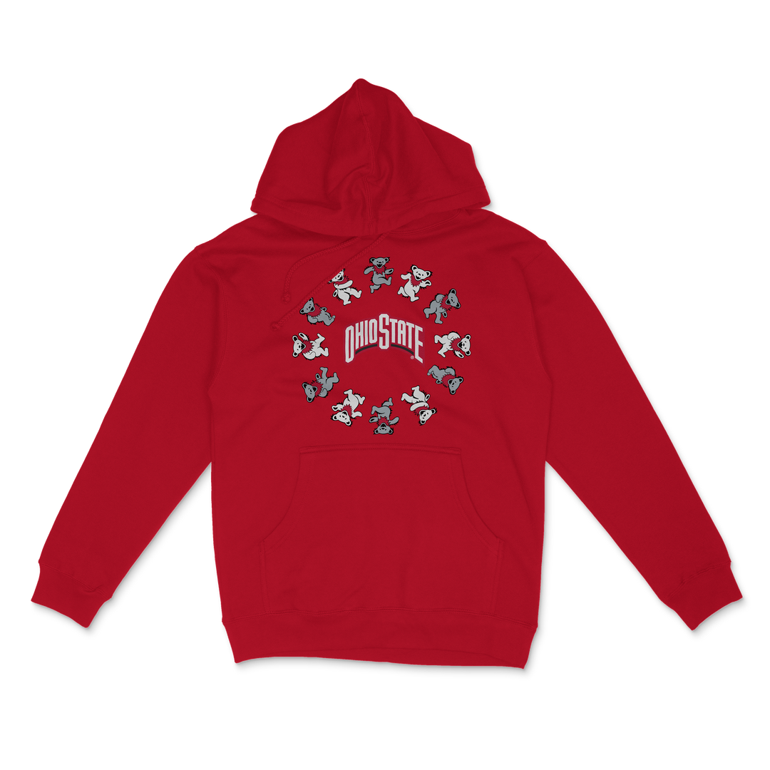 Ohio State University x Grateful Dead Circle Bears Hoodie