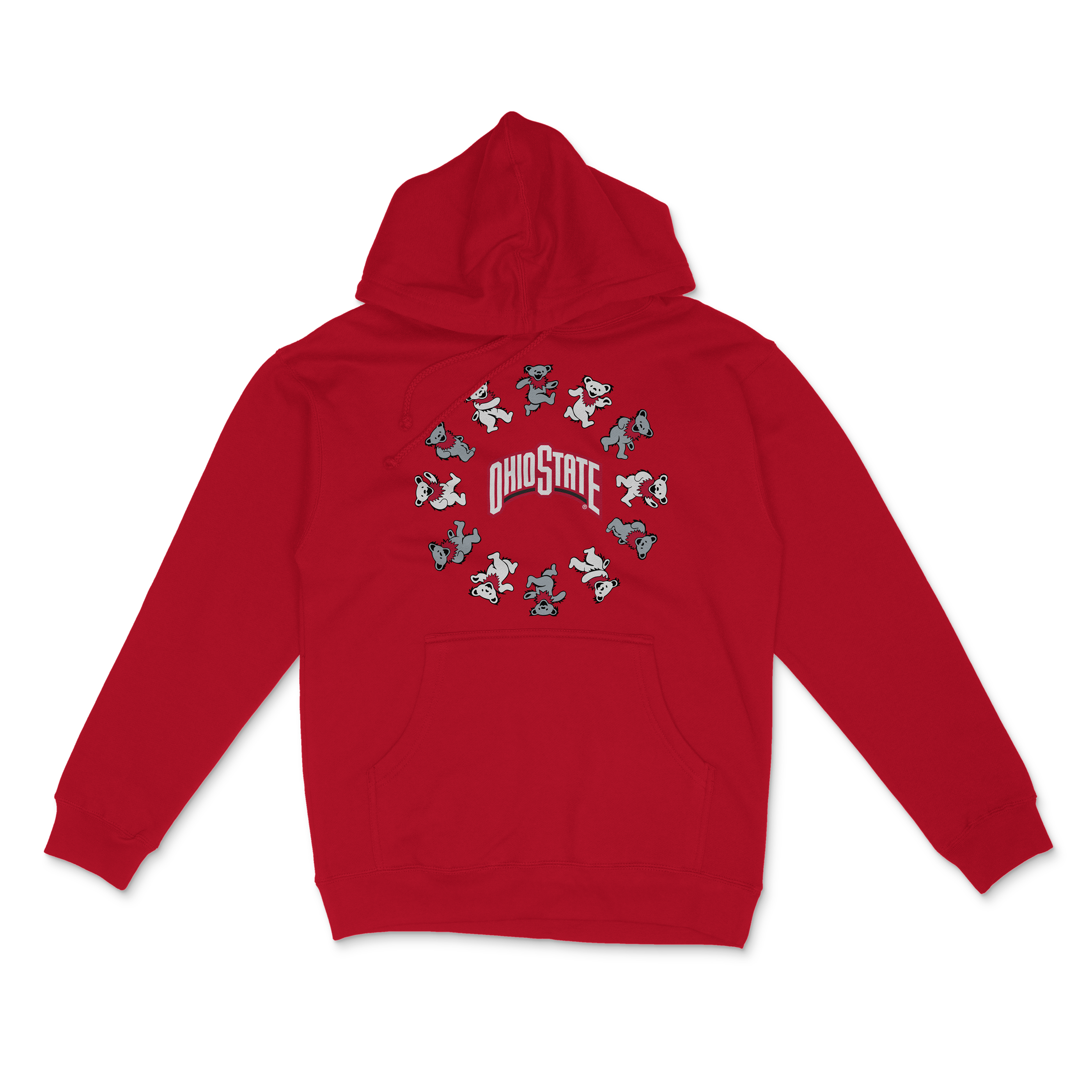 Ohio State University x Grateful Dead Circle Bears Hoodie