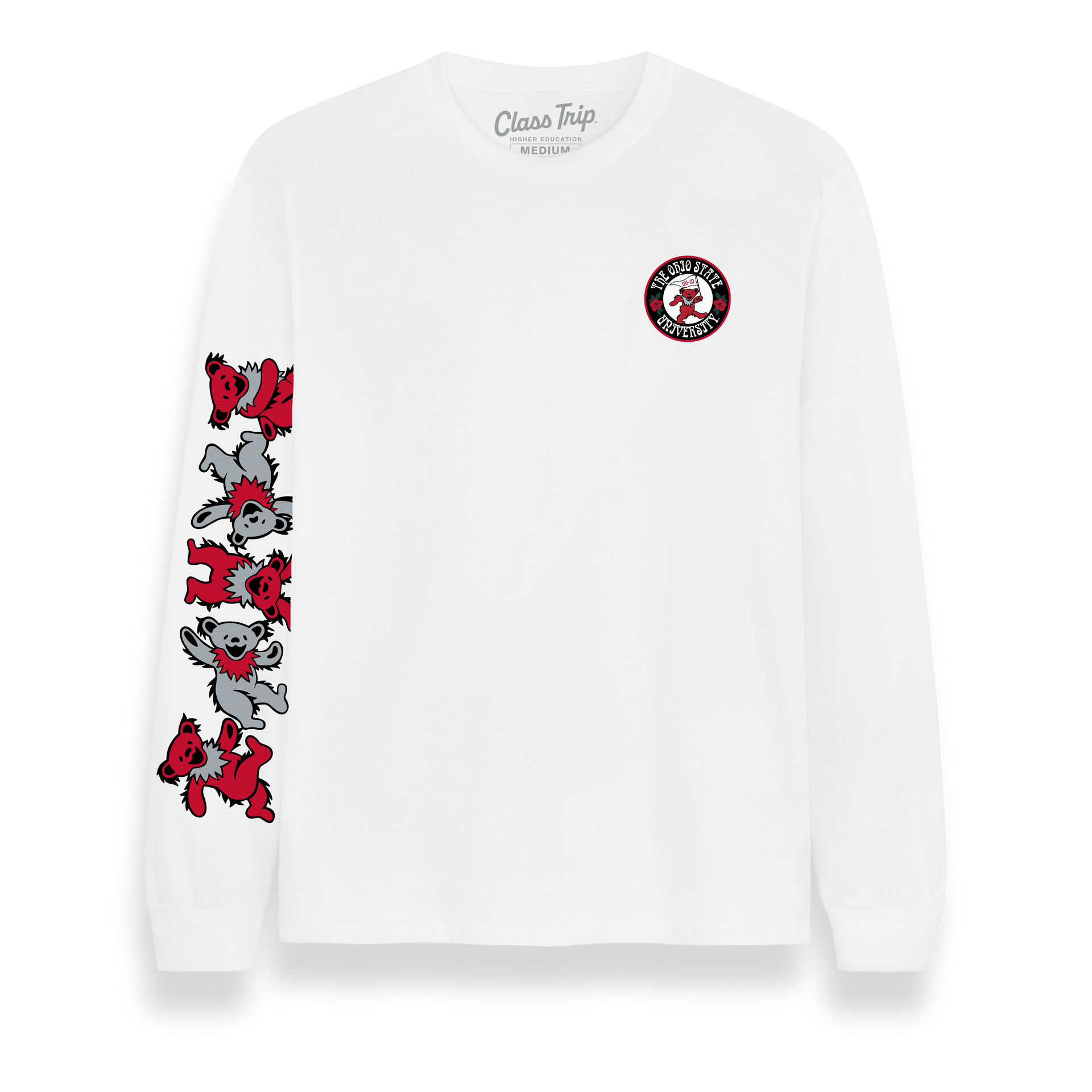 Ohio State x Grateful Dead Mascot Bears Longsleeve Tee – Class Trip