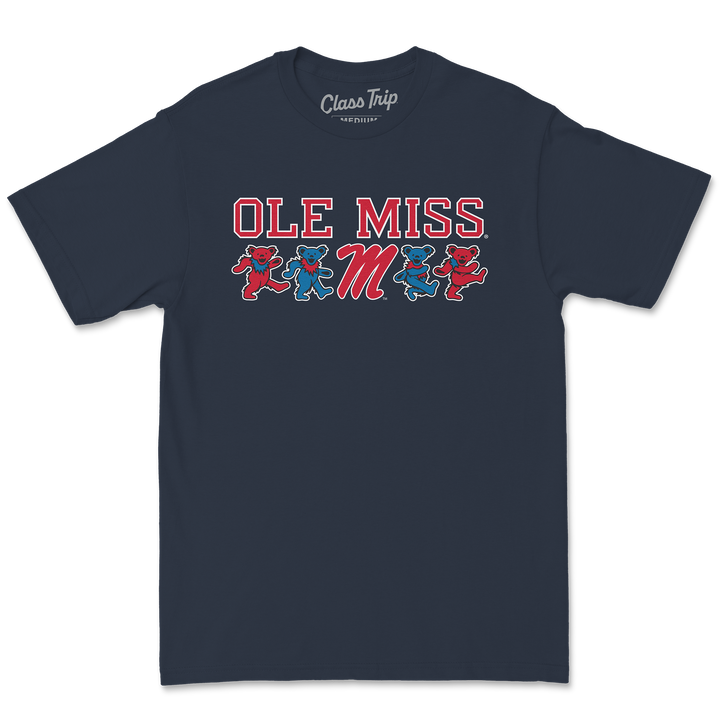 Ole Miss x Grateful Dead Mascot Bears Tee