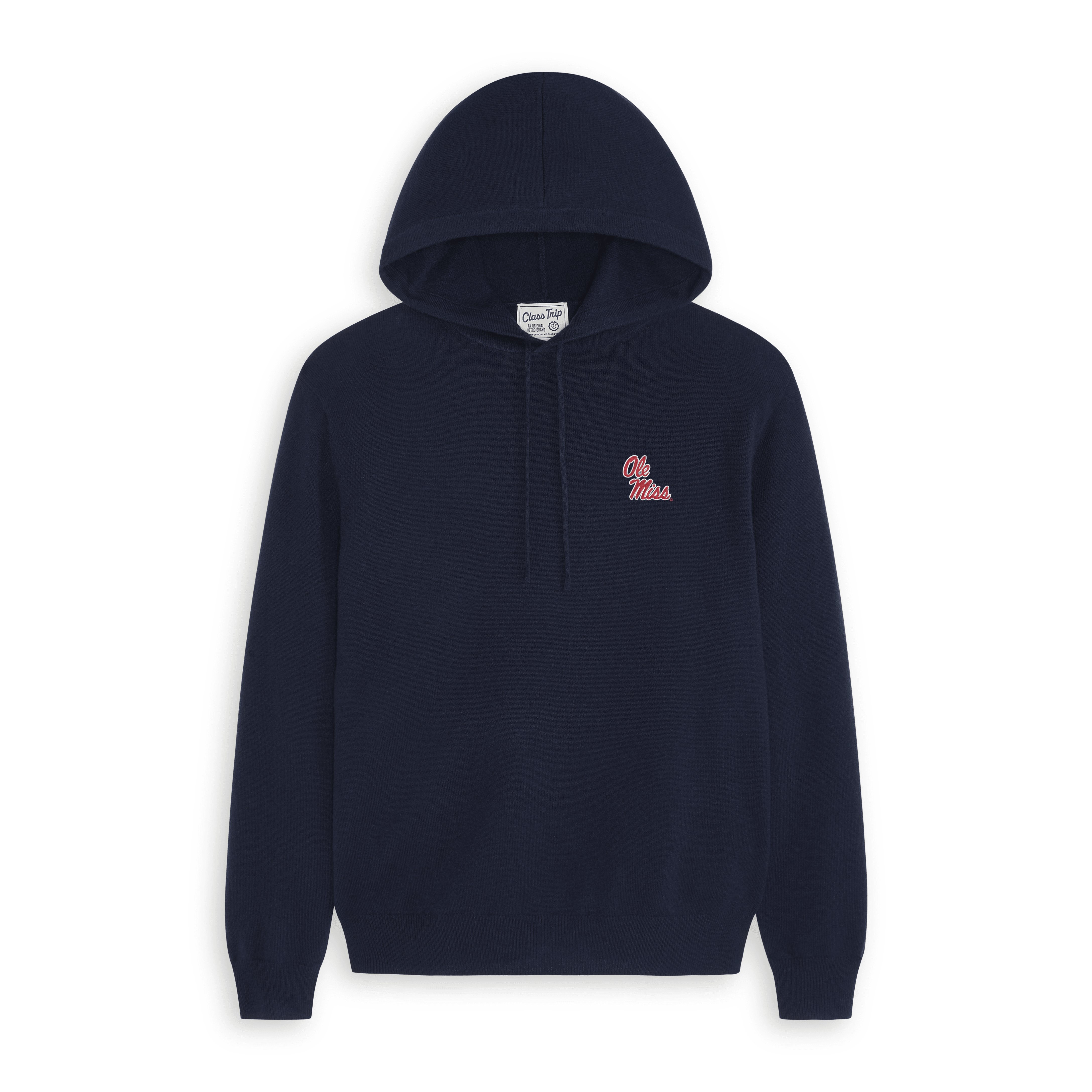 Ole Miss Men’s Cashmere Pullover Hoodie