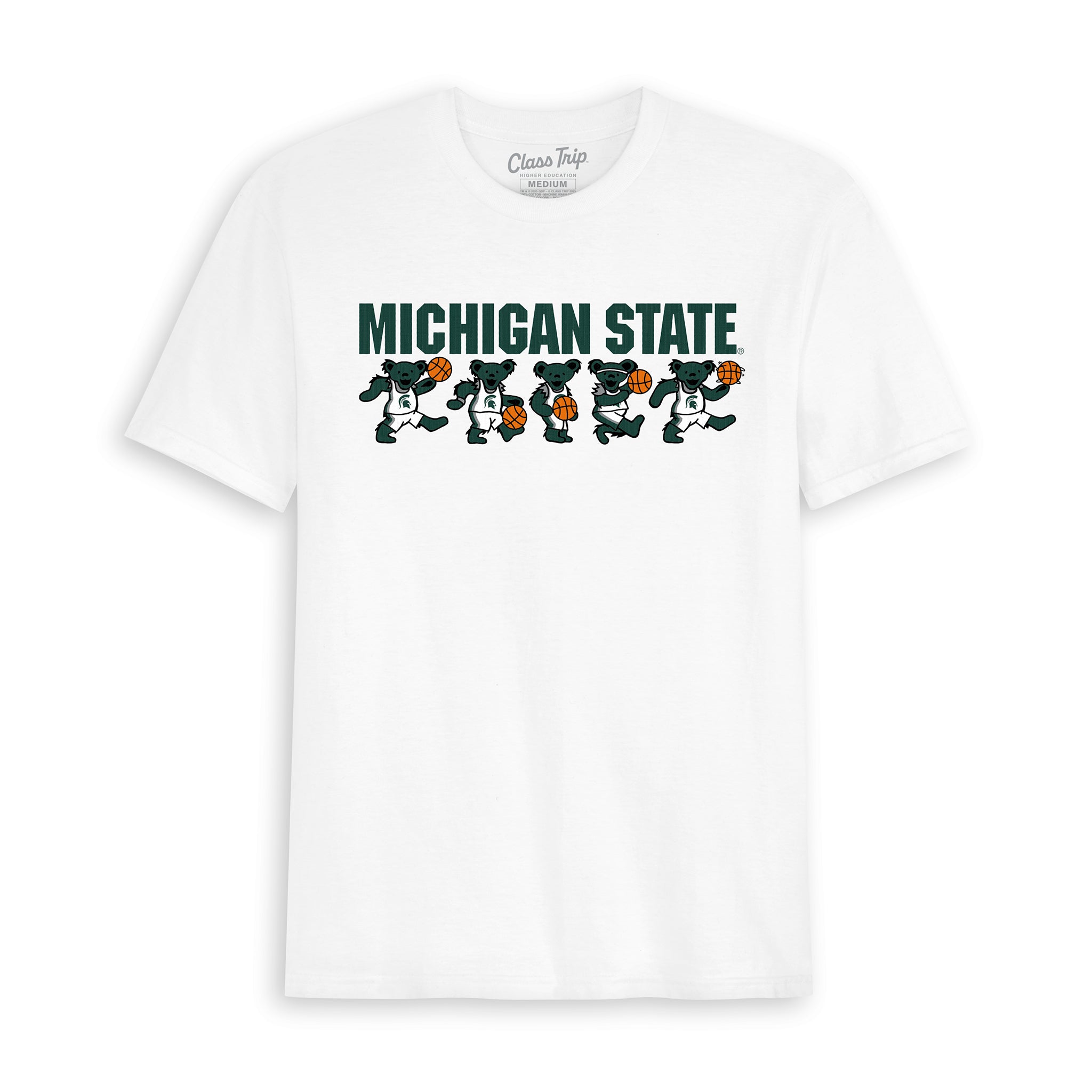 Michigan State x Grateful Dead Basketball Bears Tee