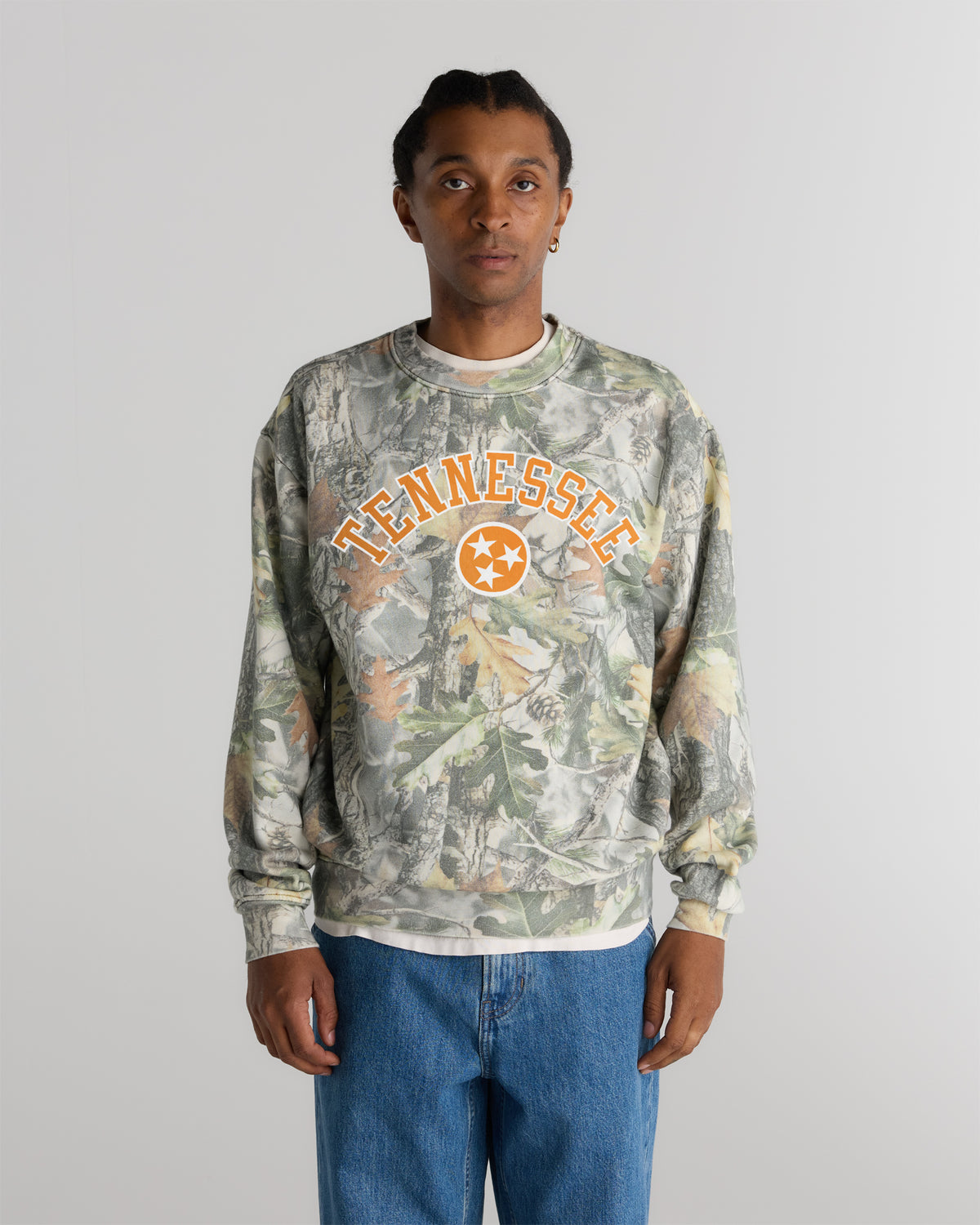 Tennessee Heavyweight Campus Camo Crewneck