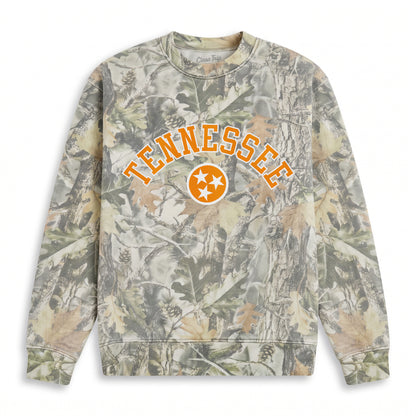 Tennessee Heavyweight Campus Camo Crewneck
