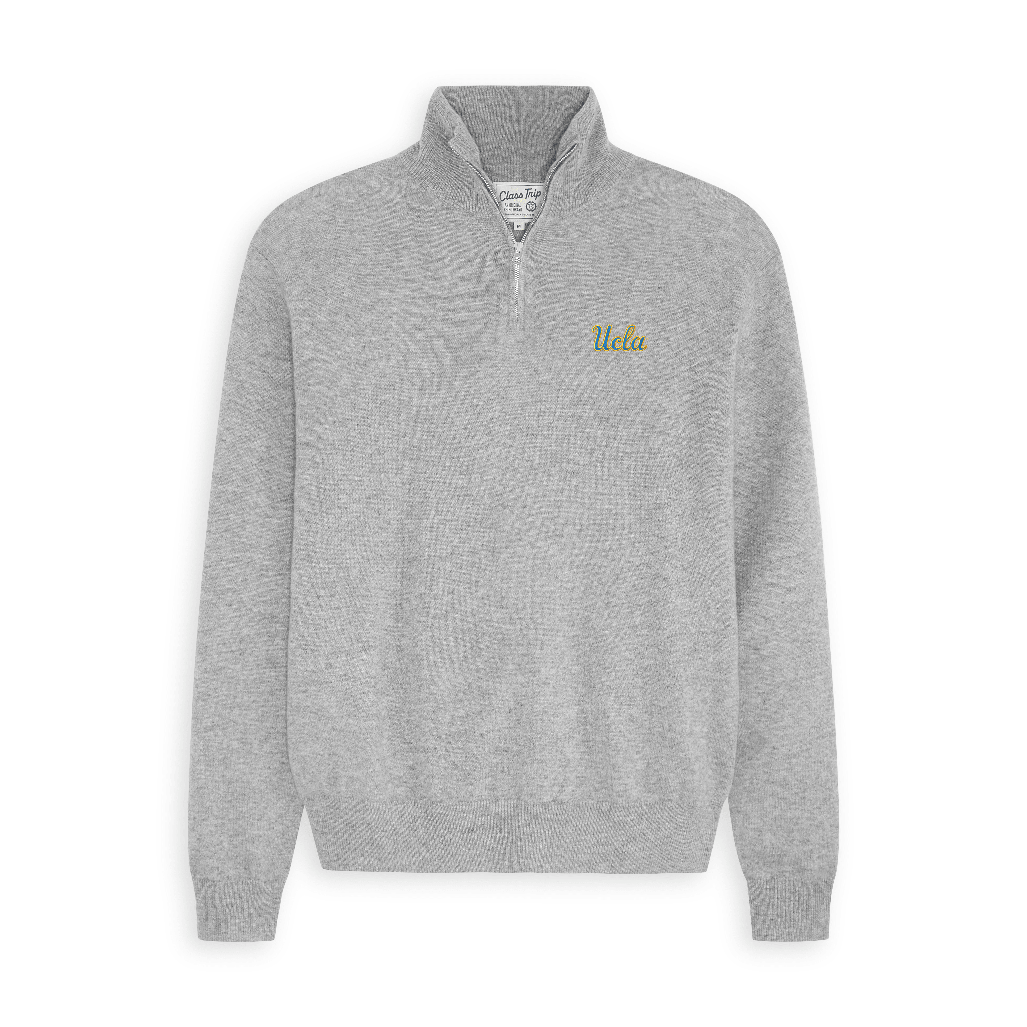 UCLA Men’s Cashmere ¼ Zip Sweater