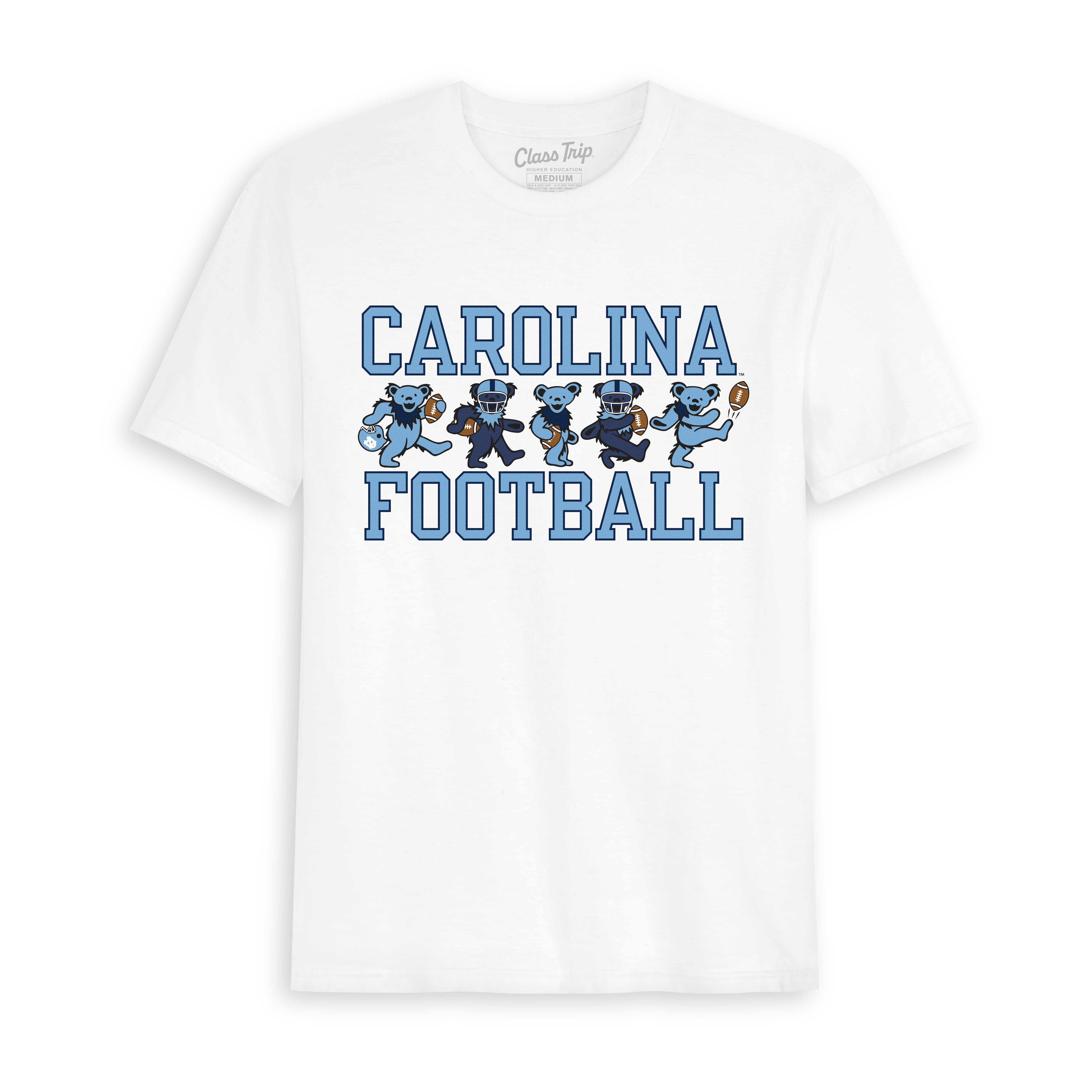 North Carolina x Grateful Dead Football Bears Tee