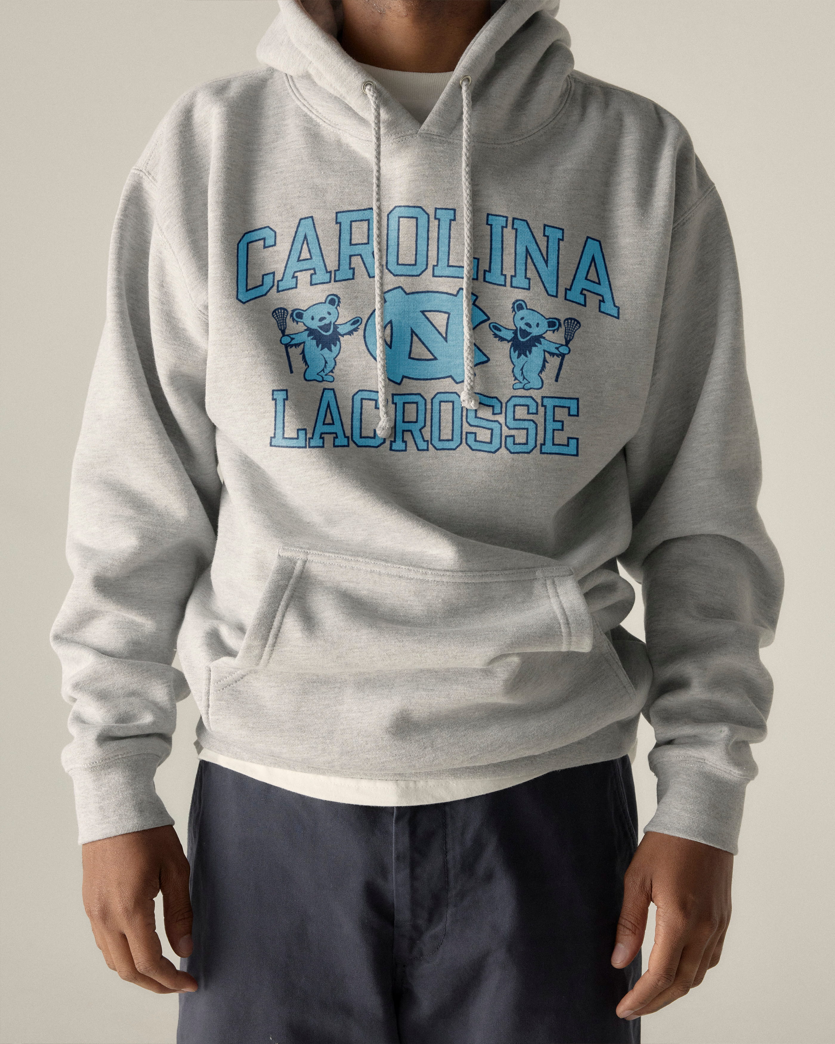 North Carolina x Grateful Dead Lacrosse Bear Friend Hoodie