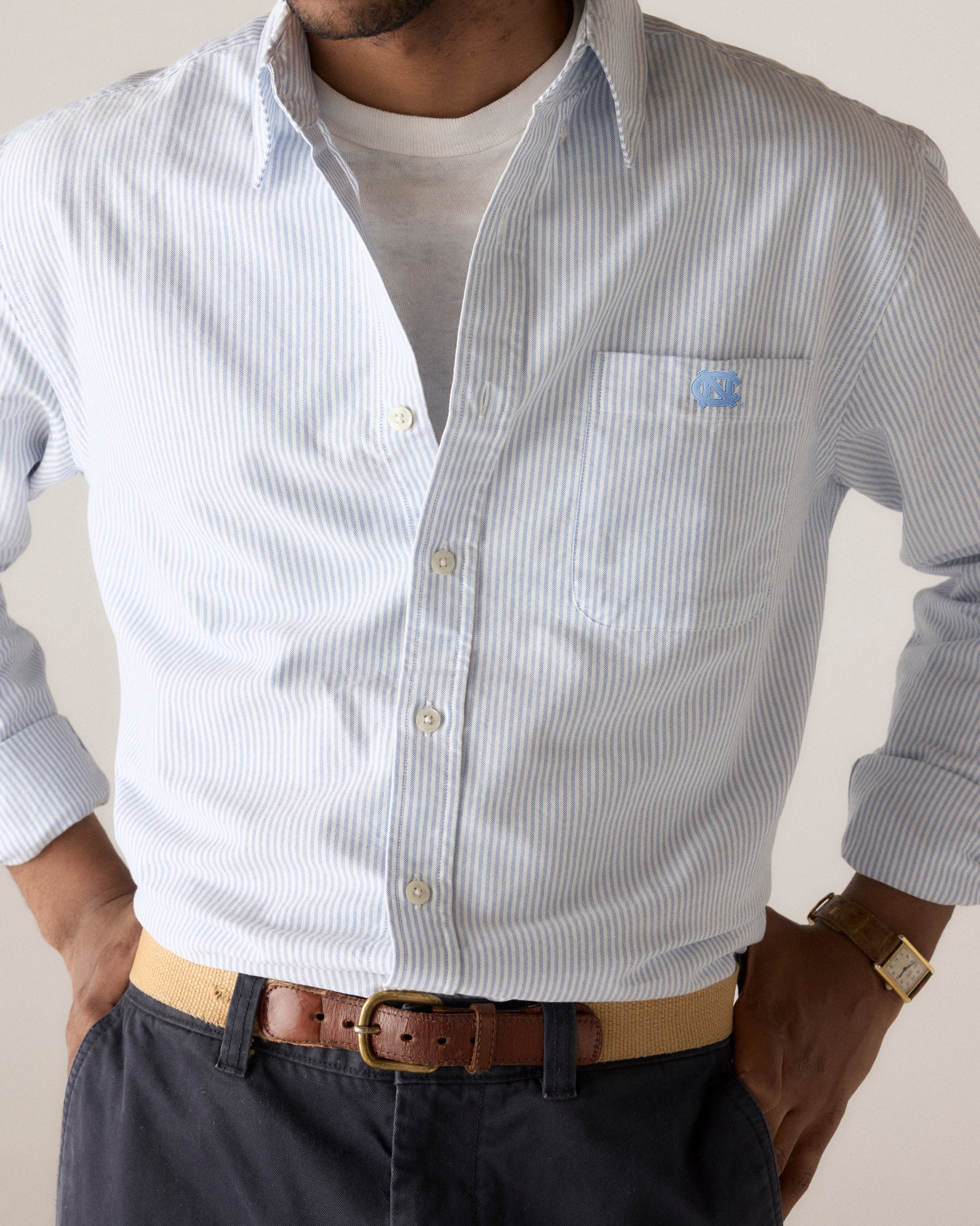 North Carolina Men's Cotton Oxford