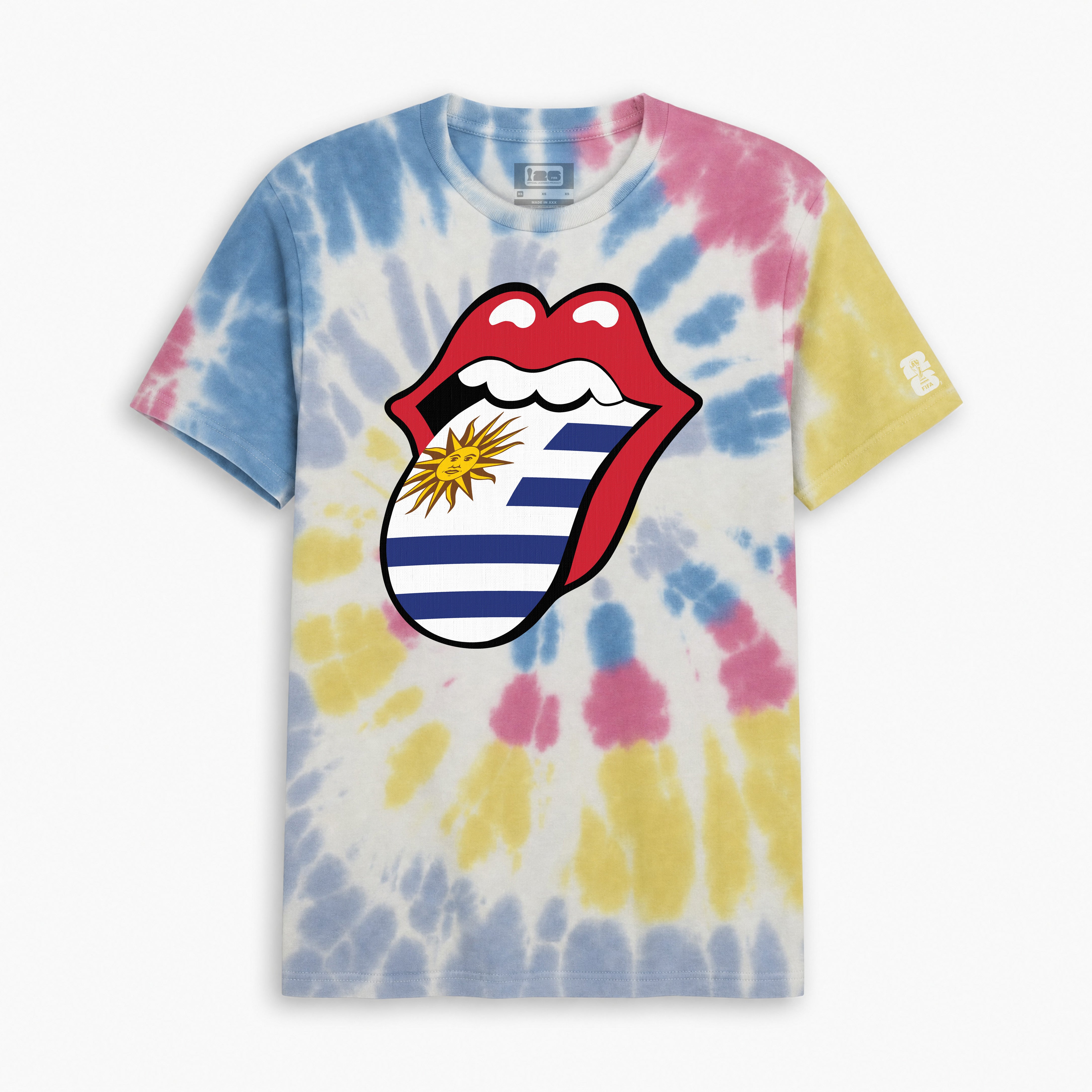 Rolling Stones x FIFA World Cup '26™ Uruguay Headliner Lick Tie-Dye Tee