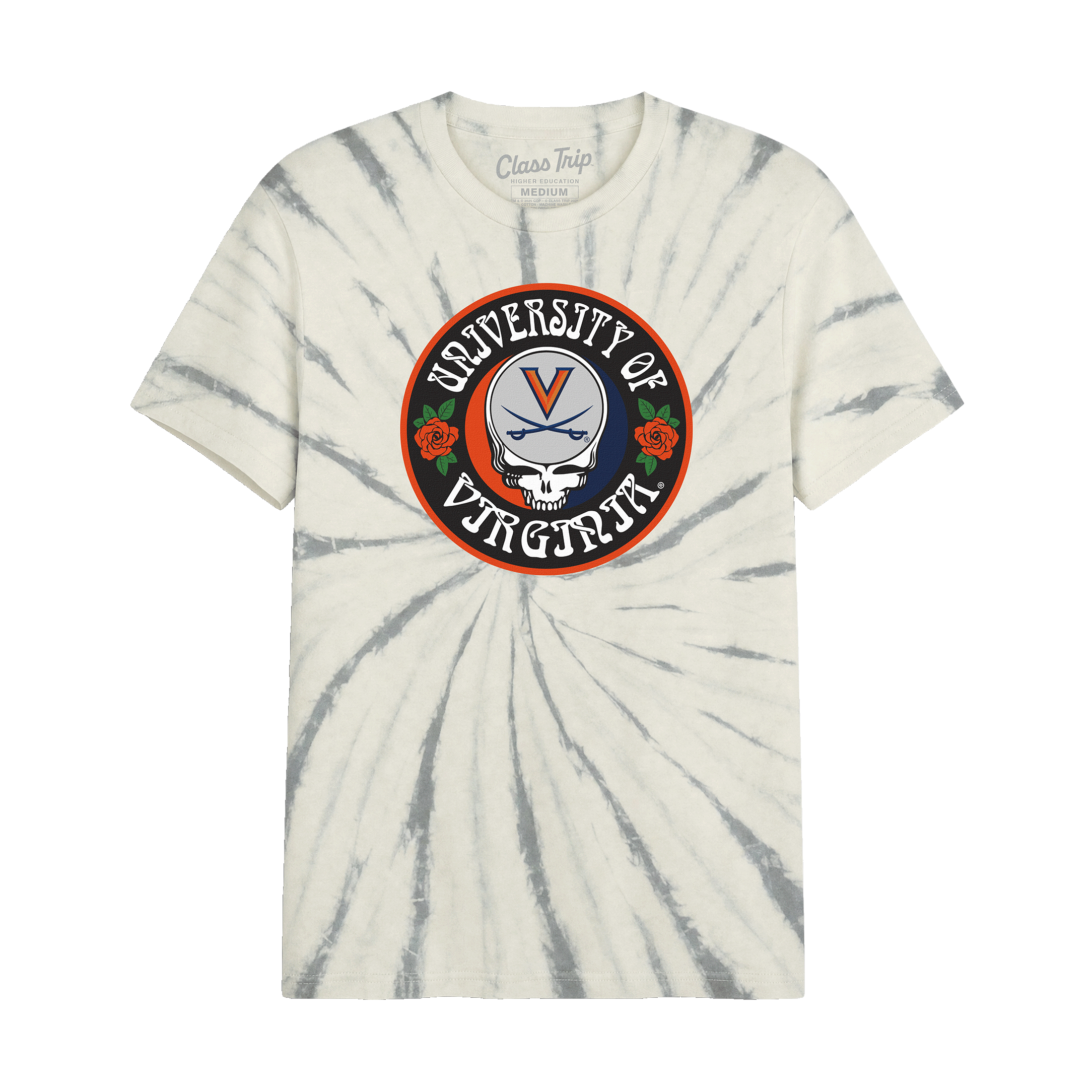 Virginia x Grateful Dead Run For The Roses Tie Dye Tee
