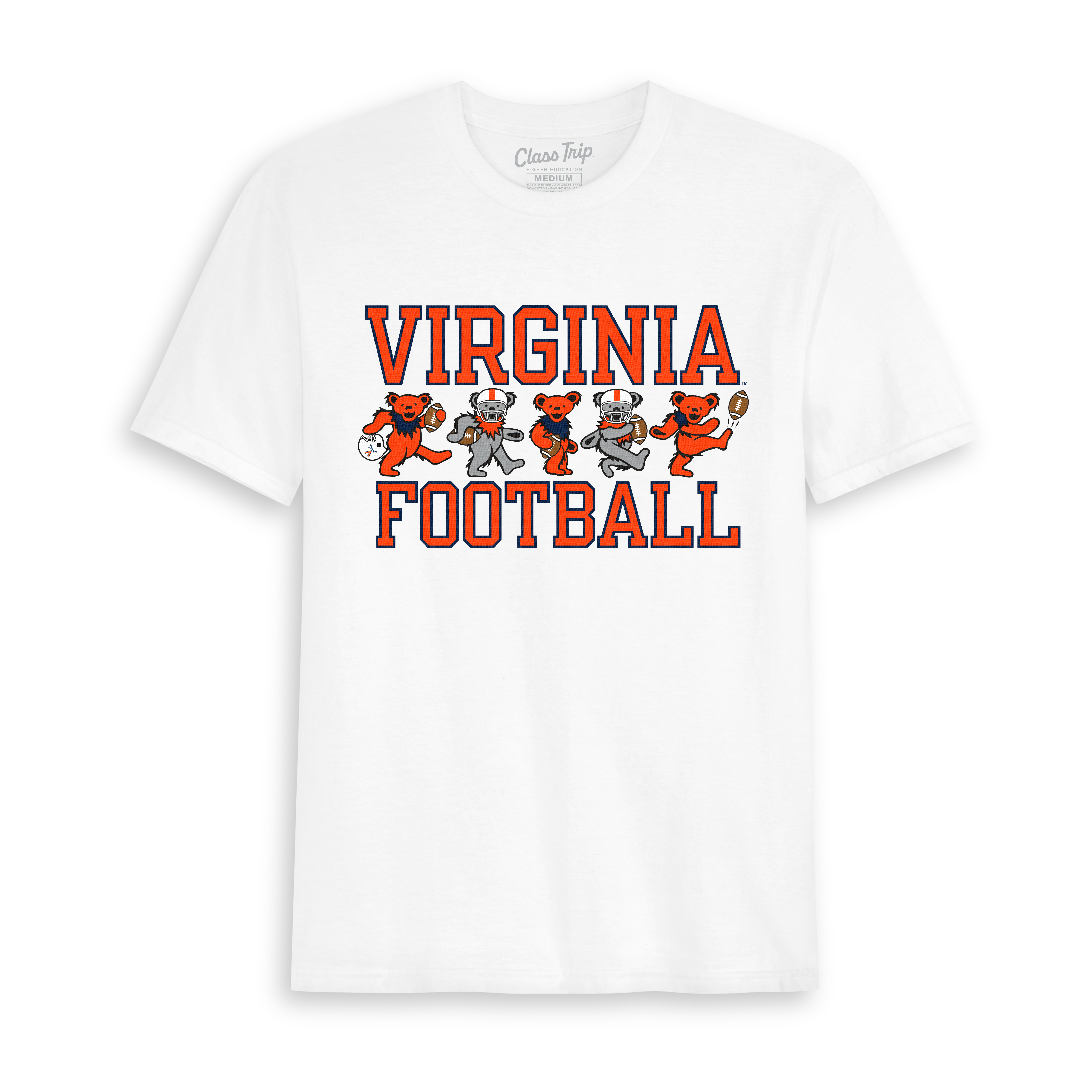 Virginia x Grateful Dead Football Bears Tee