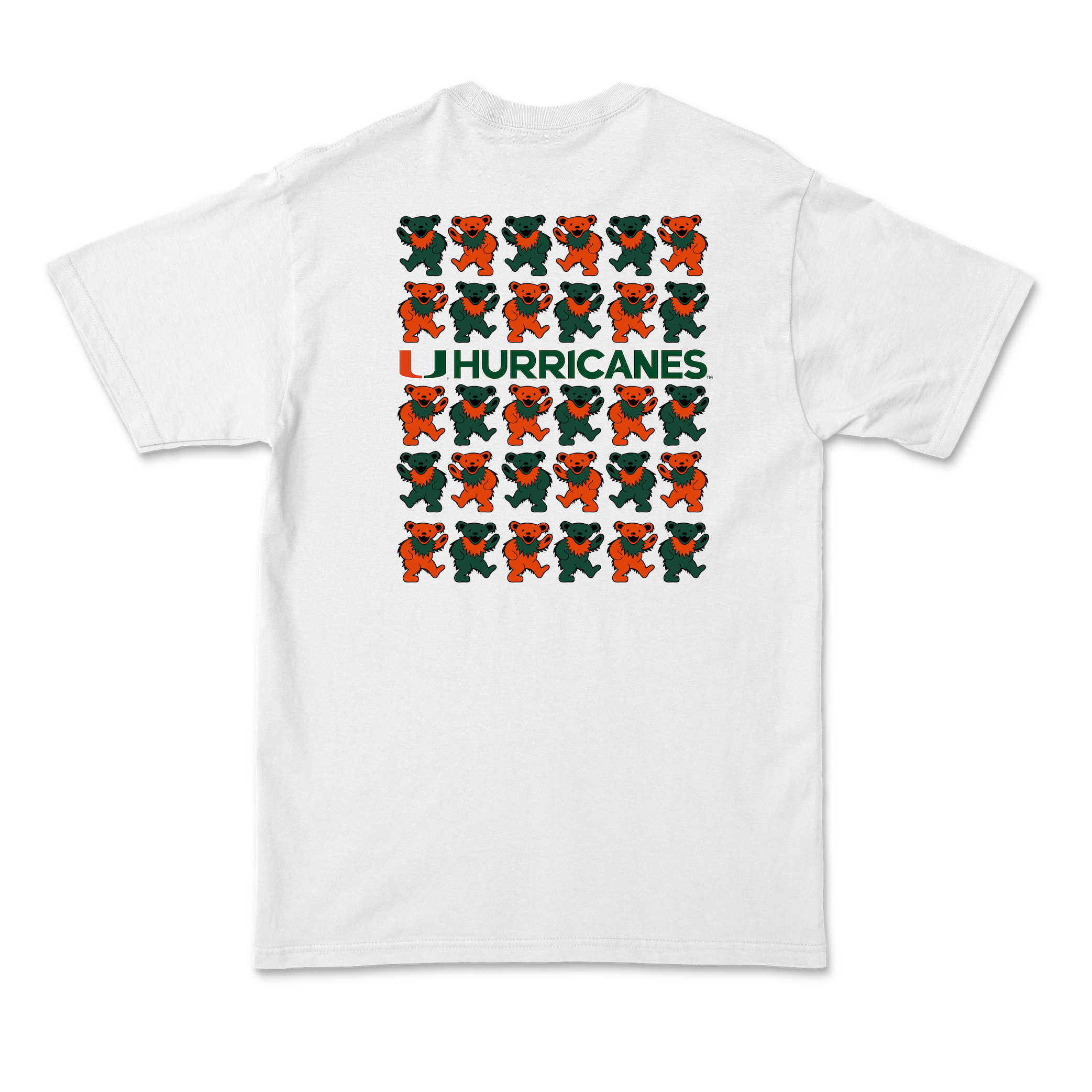 University of Miami x Grateful Dead Stacked Bears Tee